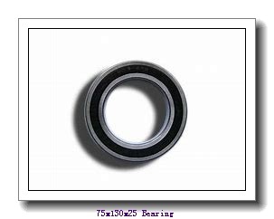 75 mm x 130 mm x 25 mm  NSK QJ215 angular contact ball bearings