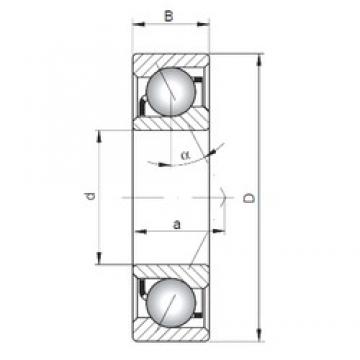 15 mm x 35 mm x 11 mm  ISO 7202 A angular contact ball bearings