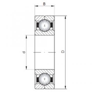 ISO Q1040 angular contact ball bearings