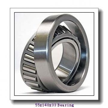 55 mm x 140 mm x 33 mm  ISO N411 cylindrical roller bearings