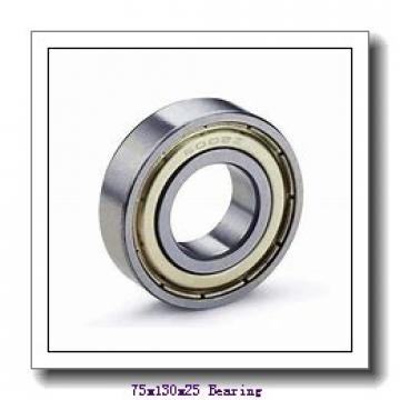 75 mm x 130 mm x 25 mm  SKF QJ215MA angular contact ball bearings