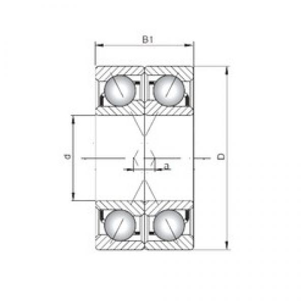 ISO 71907 CDF angular contact ball bearings #2 image