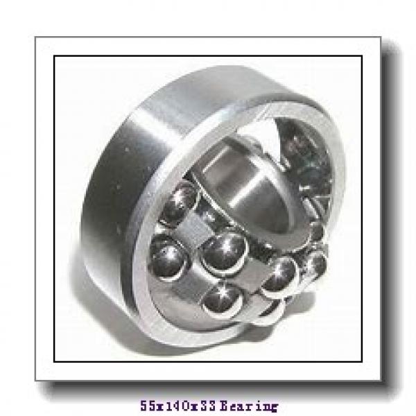 55 mm x 140 mm x 33 mm  FBJ NU411 cylindrical roller bearings #1 image