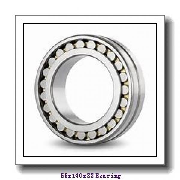 55 mm x 140 mm x 33 mm  ISO NU411 cylindrical roller bearings #1 image