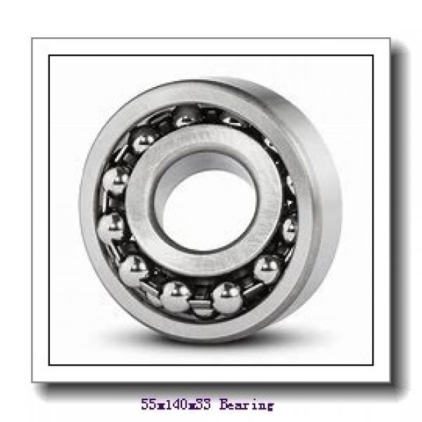 55 mm x 140 mm x 33 mm  FAG NJ411-M1 cylindrical roller bearings #1 image