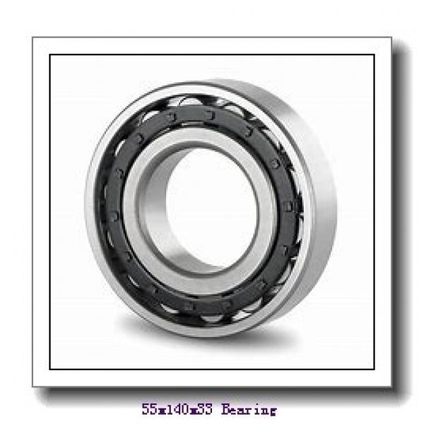55 mm x 140 mm x 33 mm  Loyal NF411 cylindrical roller bearings #1 image