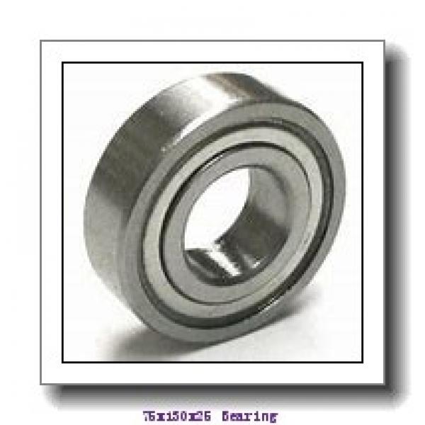 75 mm x 130 mm x 25 mm  NKE 6215-Z deep groove ball bearings #1 image