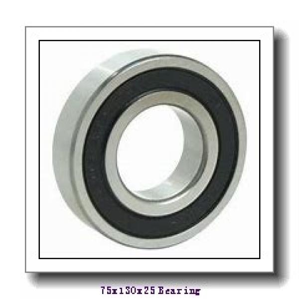 75 mm x 130 mm x 25 mm  NKE 6215-NR deep groove ball bearings #1 image