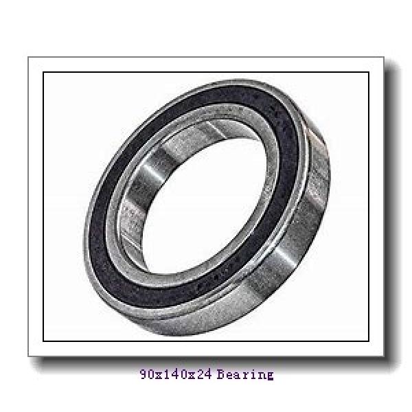 90 mm x 140 mm x 24 mm  NACHI 6018ZNR deep groove ball bearings #1 image