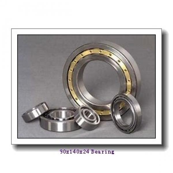 90 mm x 140 mm x 24 mm  ISO NU1018 cylindrical roller bearings #1 image