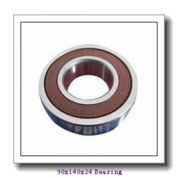 90 mm x 140 mm x 24 mm  FAG B7018-C-T-P4S angular contact ball bearings #1 image