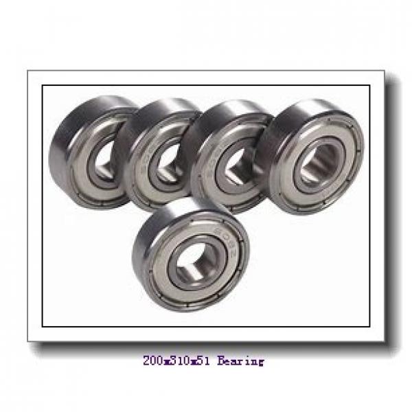 200 mm x 310 mm x 51 mm  NTN 7040CT1B/GNP42 angular contact ball bearings #1 image